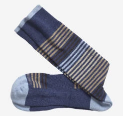 First In Comfort Heather Stripe Socks
