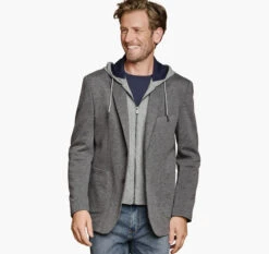 XC Flex® Knit Blazer With Removable Hooded Bib -Johnston Murphy Store 491930 master 2