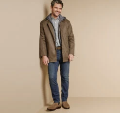 Upton Water-Resistant Raincoat With Removable Liner -Johnston Murphy Store 493263 master 2