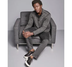 Diamond Quilt Quarter-Zip -Johnston Murphy Store 747543 master 3