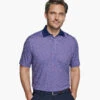XC4® Performance Solid-Collar Print Polos + Cool Degree™ -Johnston Murphy Store 747593 master