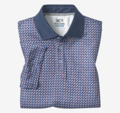 XC4® Performance Solid-Collar Print Polos + Cool Degree™ -Johnston Murphy Store 747593 master 2
