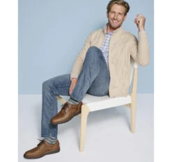 Full-Zip Knit Jacket -Johnston Murphy Store 747742 master 4