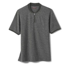 Jacquard Zip Polo -Johnston Murphy Store 748231 master 2