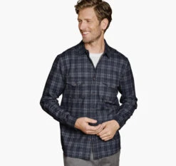 Button-Front Knit Shirt 8 Button-Front Knit Shirt -Johnston Murphy Store 748271 master 2