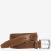Topstitched Leather Belt