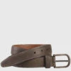 Oiled Contrast Stitched Belt -Johnston Murphy Store 757702 master