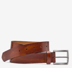 Hand-Stained Flat-Edge Belt