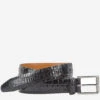 Croc-Embossed Leather Belt -Johnston Murphy Store 758693 master